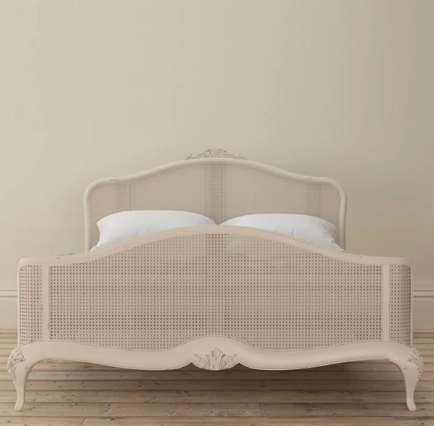 Willis & Gambier Ivory Rattan Bed Frame